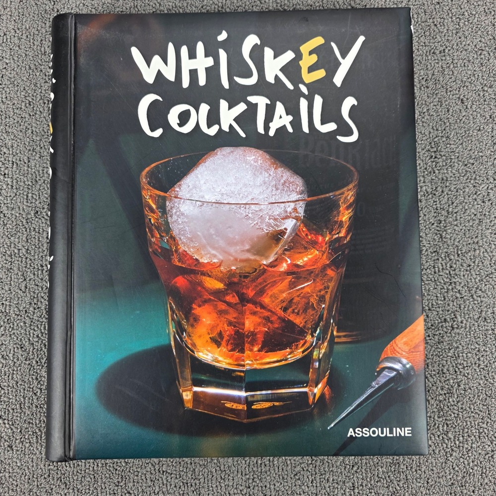 Assouline Whiskey Cocktails Hardcover Book Spiral Bound Recipes Mixology Guide